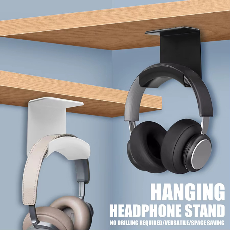 Standing Desk - ขาตั้งหูฟังอเนกประสงค์แบบติดผนัง พลาสติก แขวนใต้โต๊ะ ที่วางหูฟัง รองรับหูฟังสำหรับเล่นเกม
