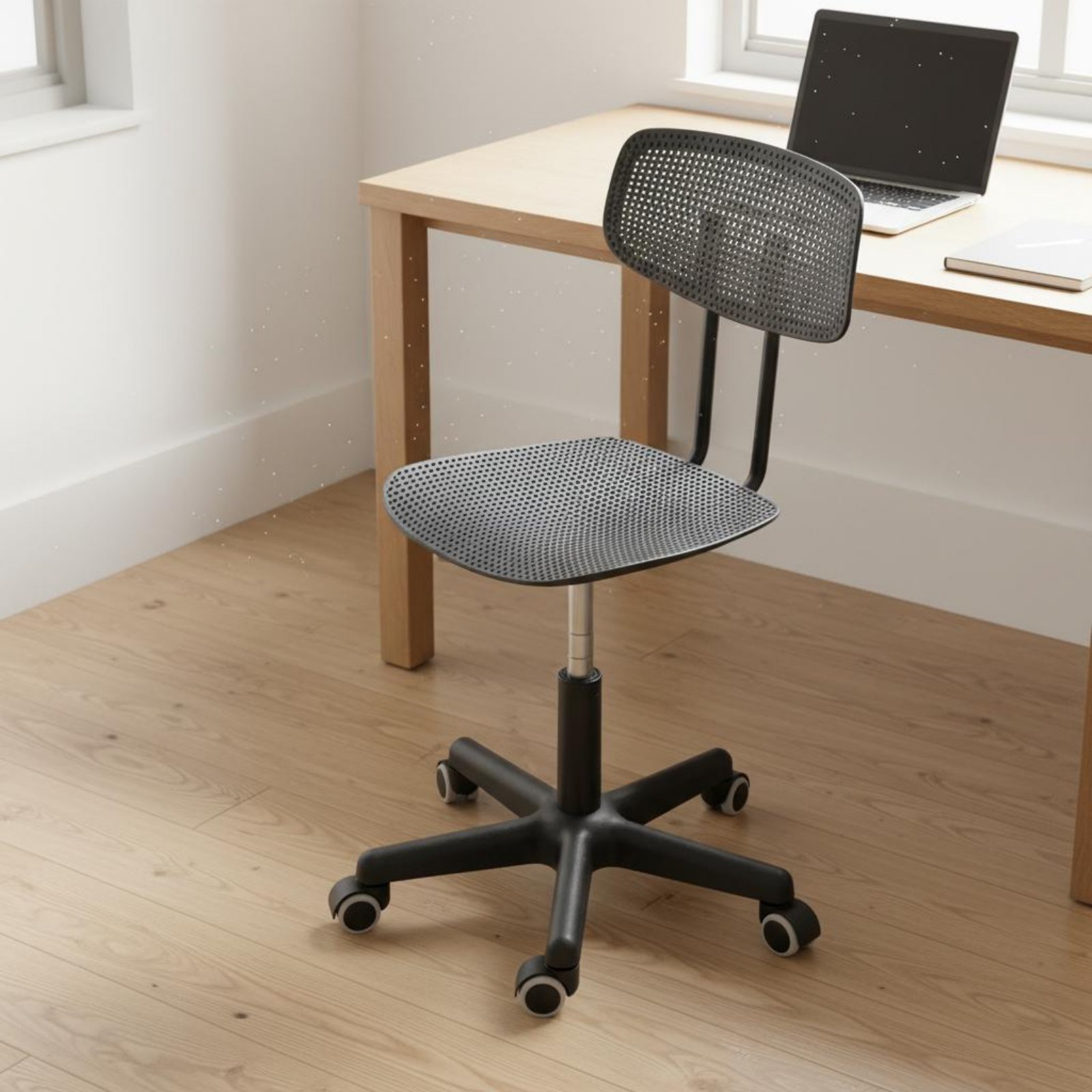 Office Chair - เก้าอี้โต๊ะทำงานปรับระดับได้ ดีไซน์ระบายอากาศ หมุนได้ ประหยัดพื้นที่ กันน้ำ เหมาะสำหรับวัยรุ่น