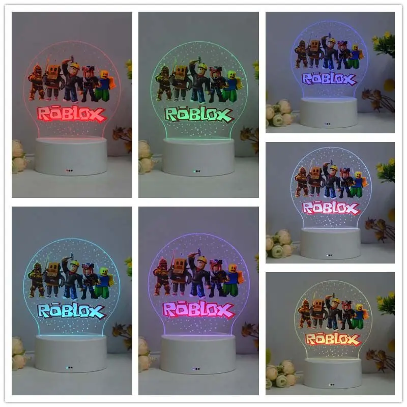 Desk Lamp - โคมไฟตั้งโต๊ะ 3D ลายตัวละคร Roblox ของตกแต่งบ้านสไตล์อนิเมะ ของขวัญของเล่นที่สะดวกสบาย