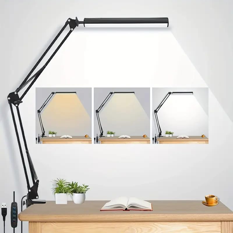Desk Lamp - โคมไฟตั้งโต๊ะ LED สำหรับบ้าน อ่านหนังสือ เรียน ปรับได้