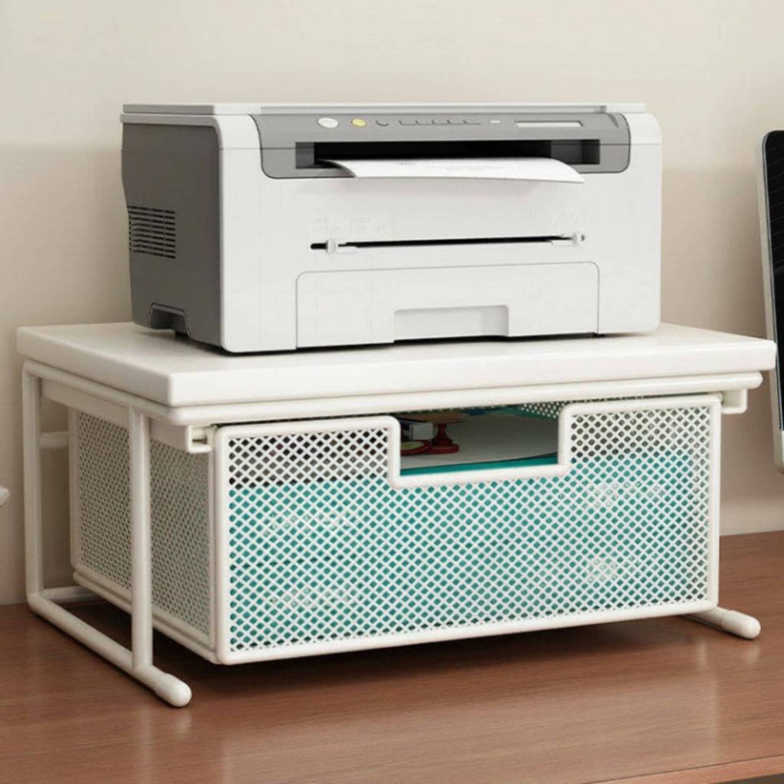 แท่นวางเครื่องพิมพ์พร้อมลิ้นชั - Printer Stand บทวิจารณ์และราคา