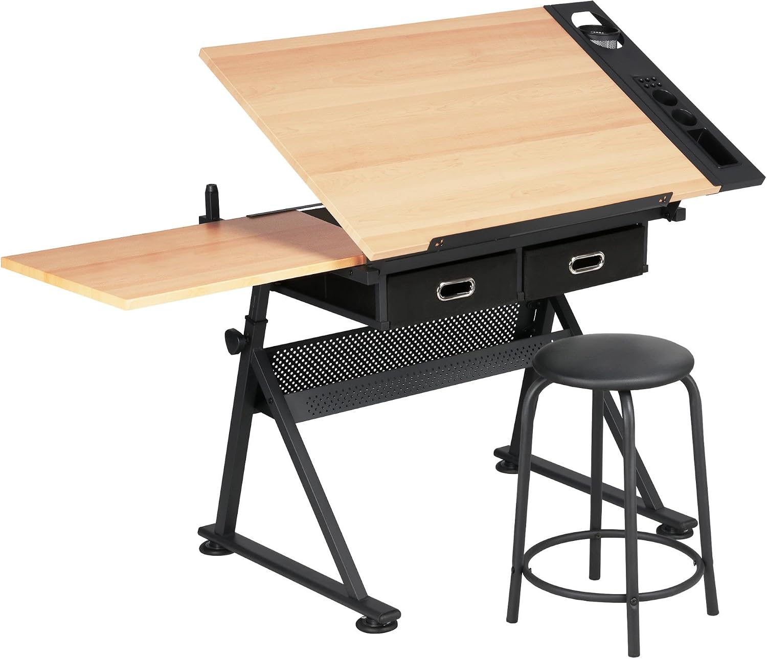 โต๊ะเขียนแบบปรับระดับได้พร้อมเ - Office Stool บทวิจารณ์และราคา