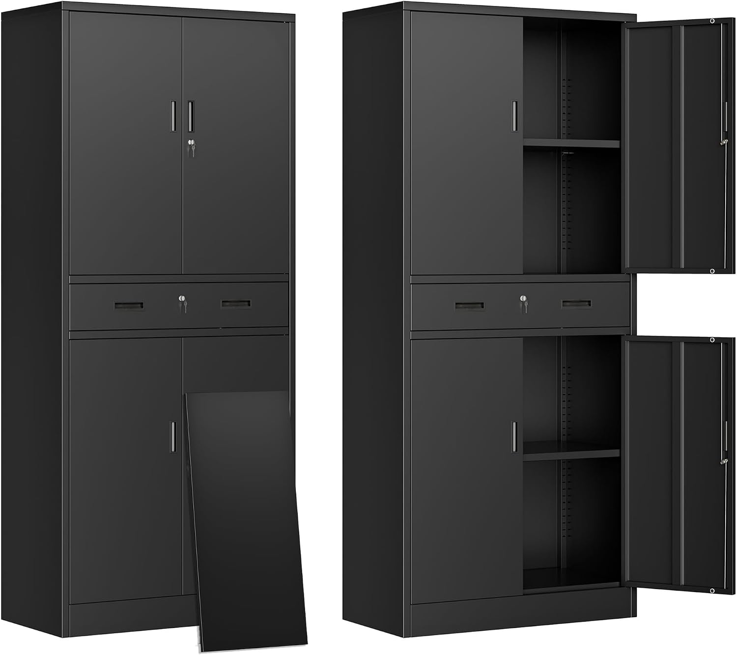 ตู้เก็บของโลหะสูงพร้อมลิ้นชัก, - File Cabinet บทวิจารณ์และราคา