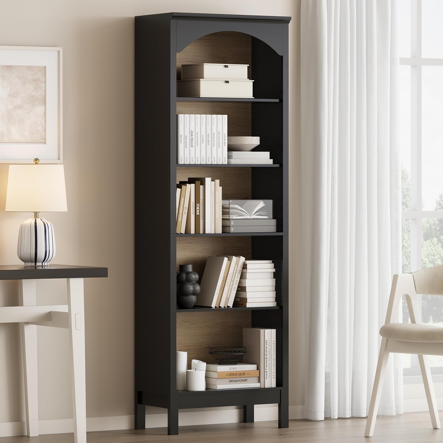 ชั้นวางหนังสือโค้ง 5 ชั้น แบบเ - Bookshelf บทวิจารณ์และราคา