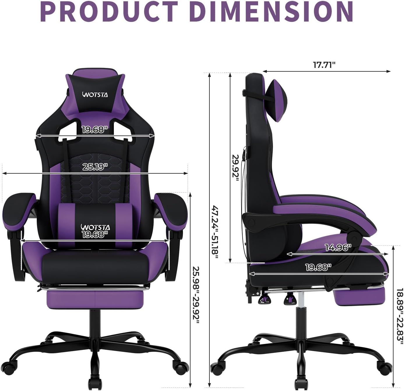 เก้าอี้เกมมิ่งพร้อมฟังก์ชันนวด - Office Chair บทวิจารณ์และราคา